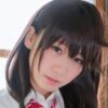 伊織もえ 黒ソックスな紺色プリスカ制服画像