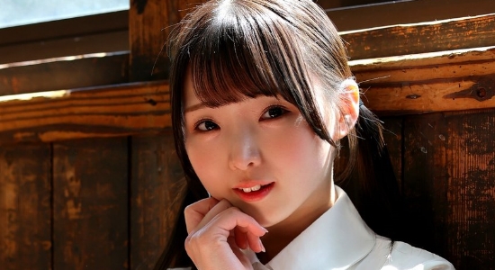 来生かほ 紺色ハイソックスなプリスカ制服画像2