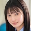 榊原萌 チェック柄のリボンとプリスカの制服画像