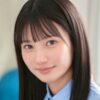 榊原萌 チェック柄のリボンとプリスカの制服画像