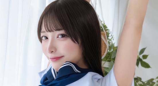 池上乙葉 白ソックスなセーラー服画像