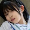 水湊まり花 黒スト半脱ぎのセーラー服画像
