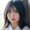 山田桃実 素足にチェック柄プリスカの制服画像